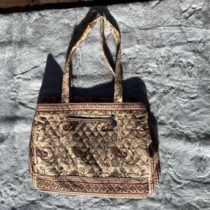 EUC Bueno Collection (2) paisley quilted over night bags.